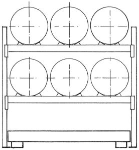 Fassregal, GF, BxTxH 2225x850x2000 mm,