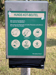 Tütenspender, Kotbeutel, Edelstahl,