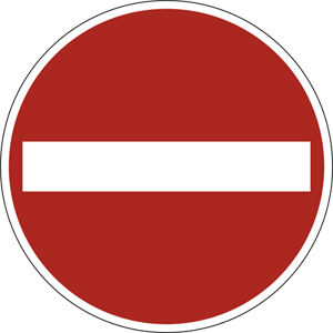 Verkehrssschild, Alu , Durchm. 600 mm,