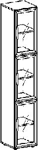 Flügeltürschr., BxTxH 400x420x2160 mm,