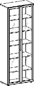 Flügeltürschr., BxTxH 800x420x2160 mm,