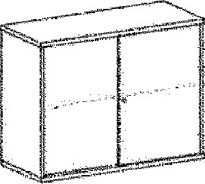 Flügeltürschr., BxTxH 800x425x768 mm,