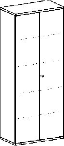 Flügeltürschr., BxTxH 800x425x1920 mm,