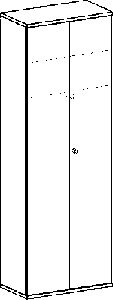 Flügeltürschr., BxTxH 800x425x2304 mm,