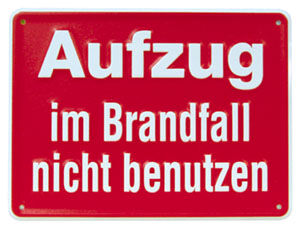 Brandschutzs., Folie, 200x150 mm,