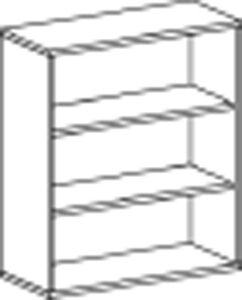 Büroregal, BxTxH 1000x425x1152 mm,