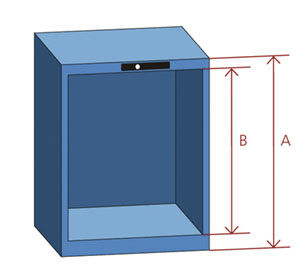 Schubl.schrank-Gehäuse, Zahlenschl.,