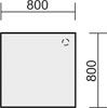 Verkettungsplatte, BxTxH 800x800x720mm,