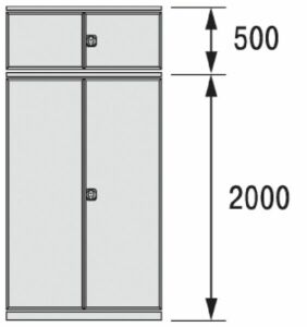 Flügeltür 2500x1000      R7035