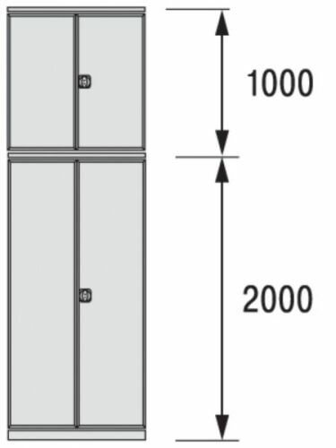 Flügeltür 3000x1000      R7035