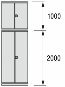 Flügeltür 3000x1000      R7035