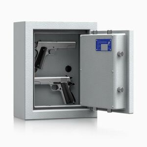 Kurzwaffentresor Klasse 1  Modell SAFE4GUN 2 Stellplätze WH 440 mm Höhe mit Elektr. Schloss